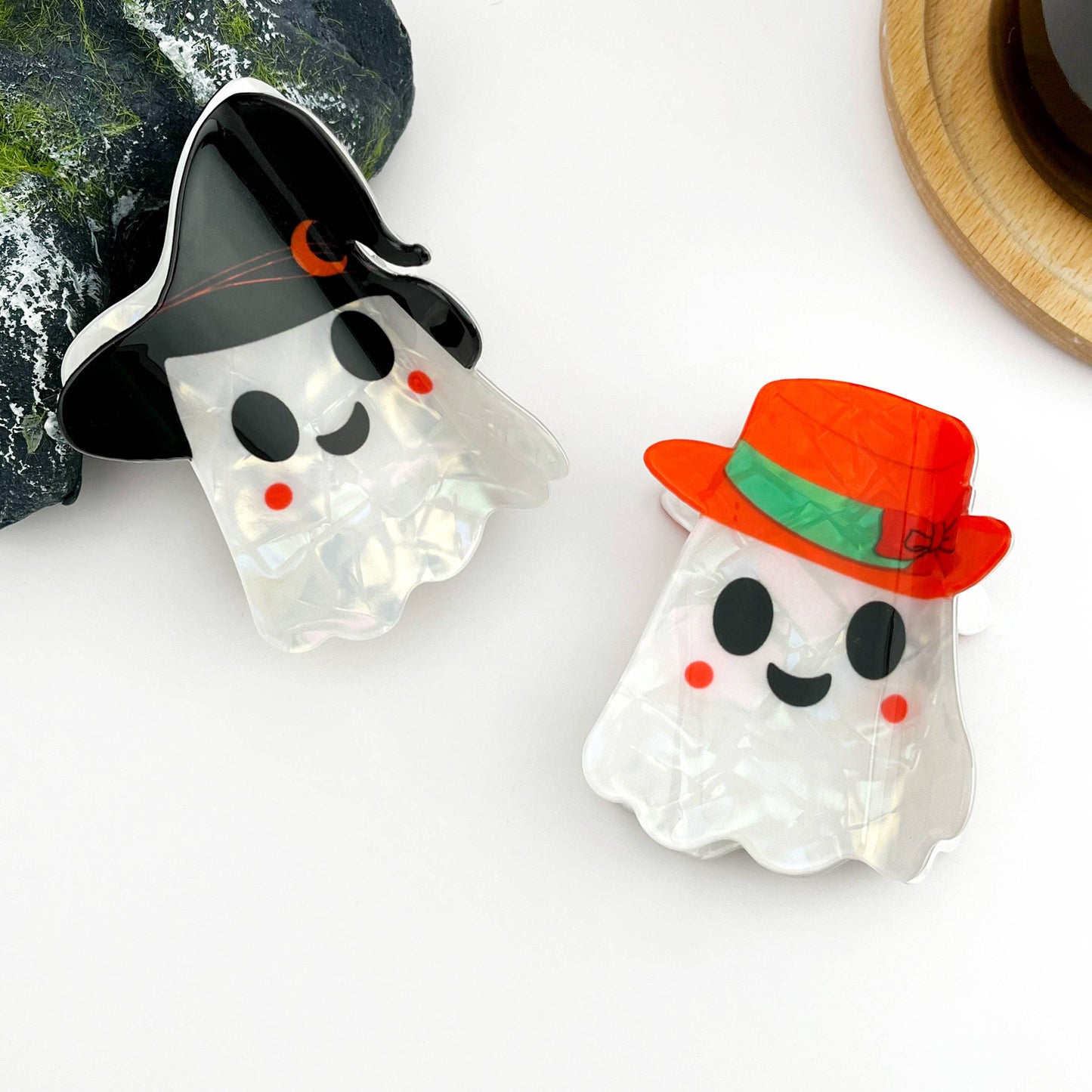 TheDivaSoap - Ghost Claw Clip, Funny Halloween Hair Clip: Black