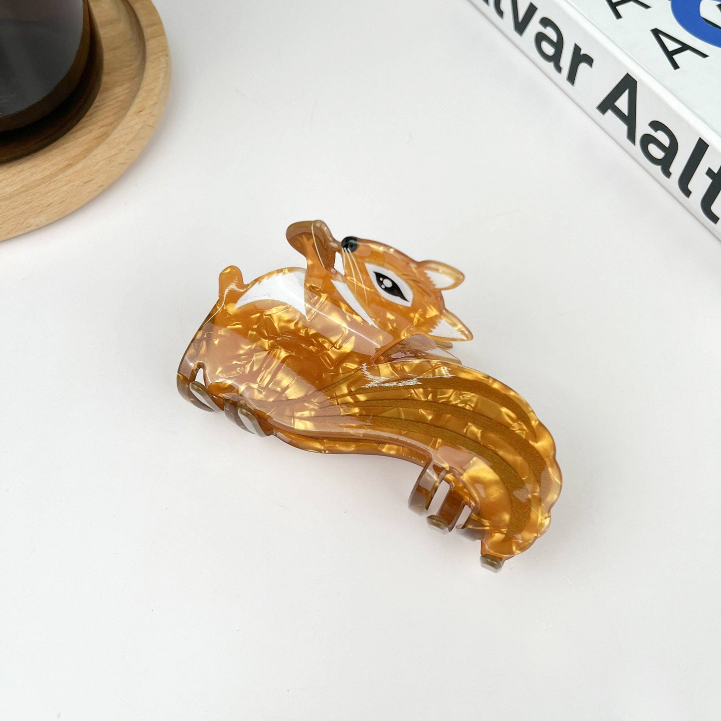 TheDivaSoap - Squirrel Hair Claw,Cute Cat Hair Clip: Squirrel