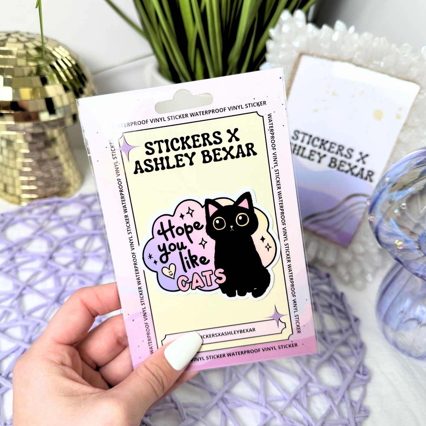 Stickers X Ashley Bexar - " Literally Just A Girl" Just a Girl Girly Cake Waterproof Vinyl Sticker
