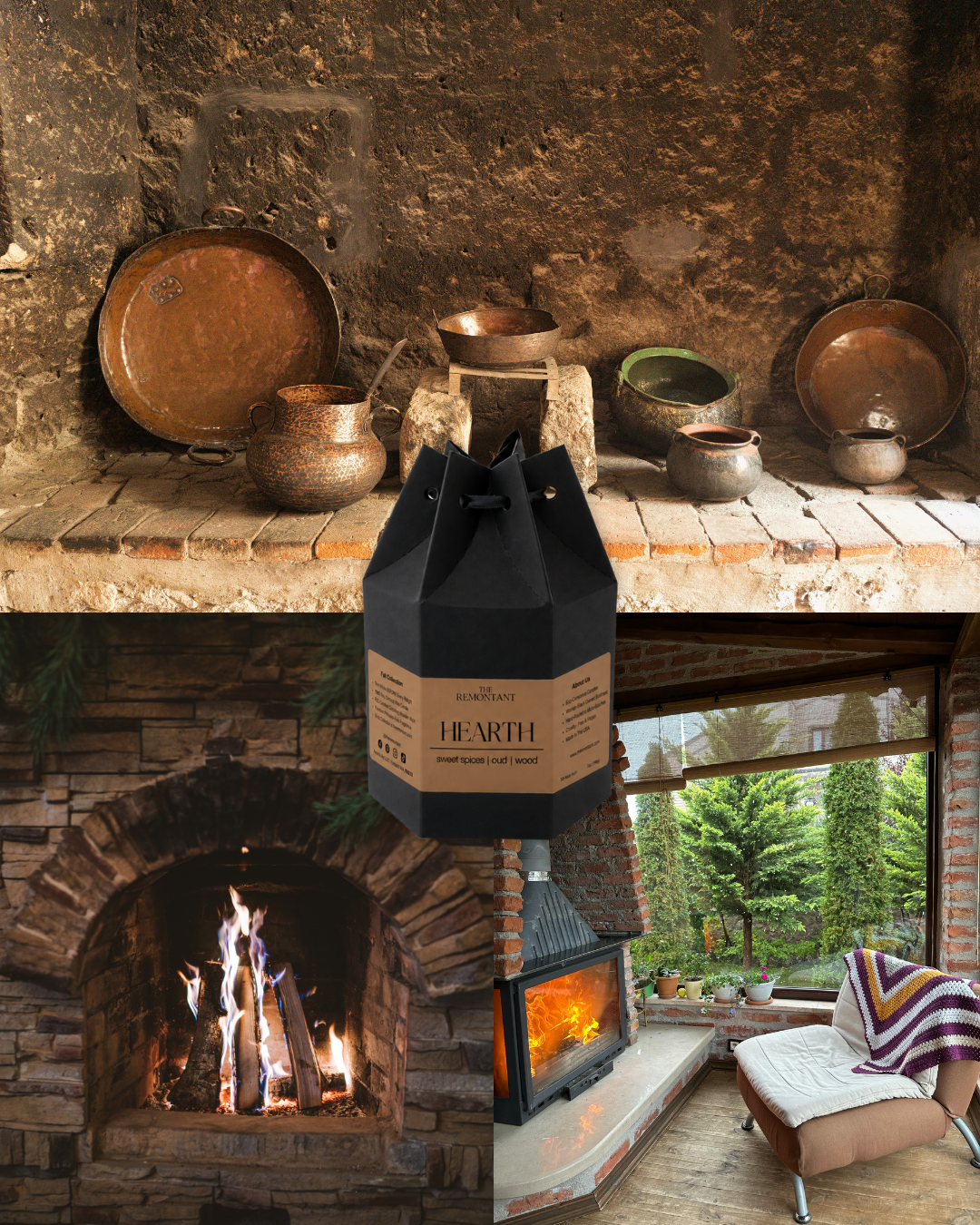 Hearth Candle | Sweet Spices ~ Oud ~ Wood | Wood Wick Candle