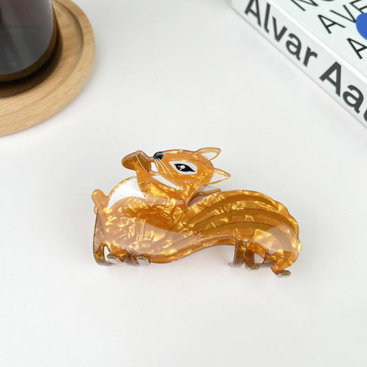 TheDivaSoap - Squirrel Hair Claw,Cute Cat Hair Clip: Squirrel