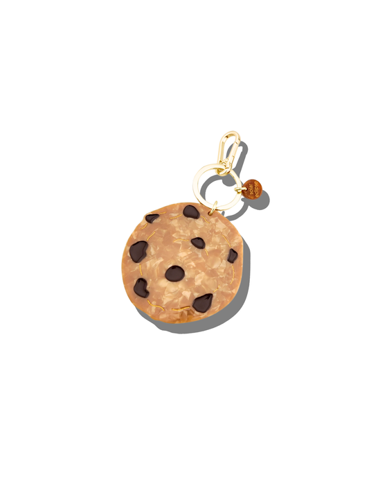 Solar Eclipse - Hand-painted Chocolate Chip Cookie Bag Charm + Keychain