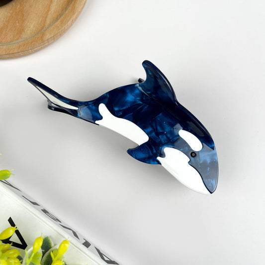 TheDivaSoap - Whale Hair Clip,Marine Animal Hair Clip: Blue
