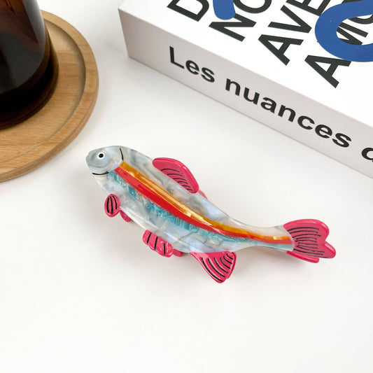 TheDivaSoap - Colorful Fish Hair Clip, Acetate Claw Clip