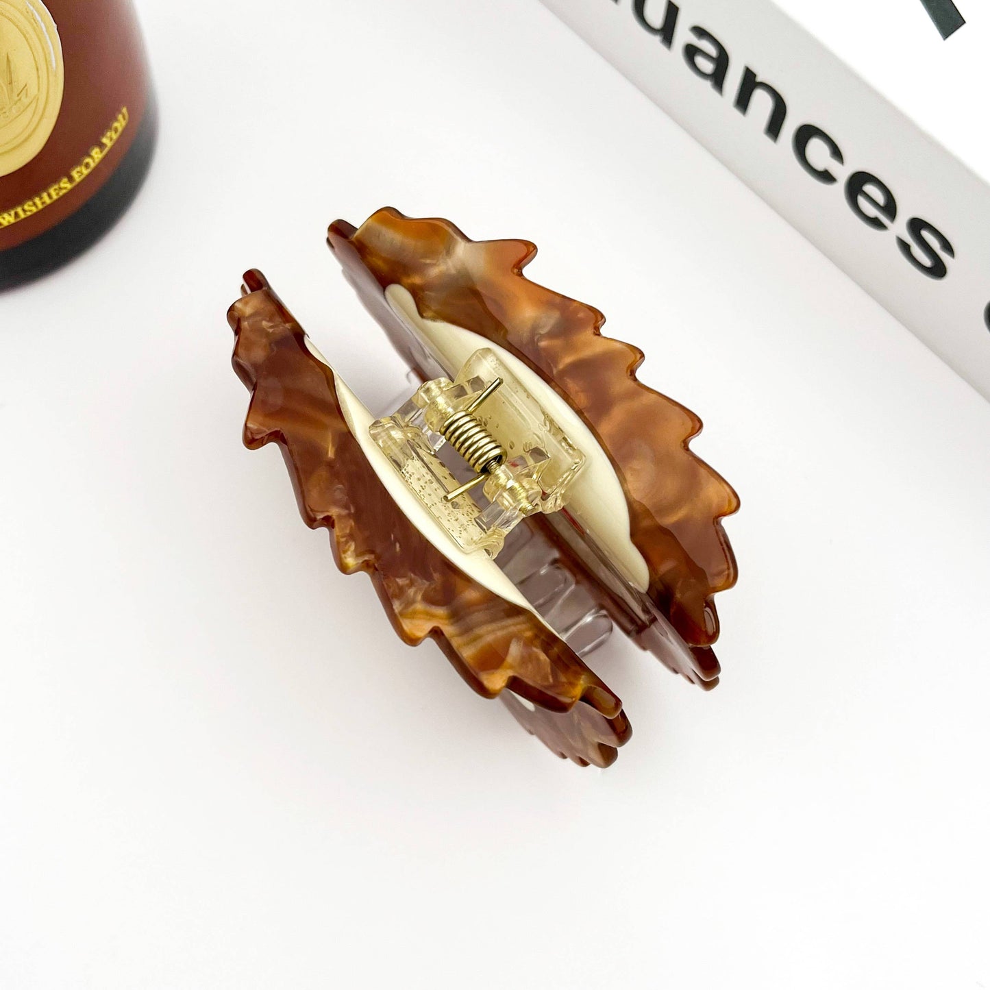 TheDivaSoap - Cute Hedgehog Claw Clip with an Apple , Animal Hair Clip