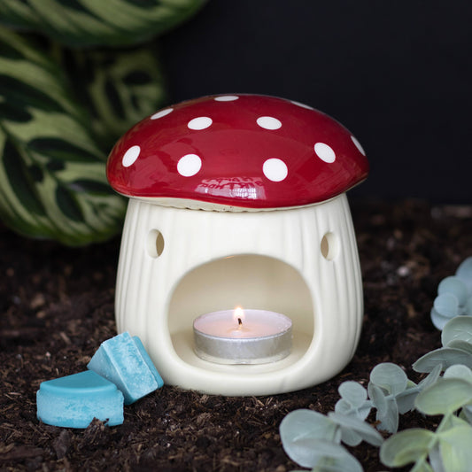 Something Different Wholesale - Red Mushroom Shaped Oil Burner