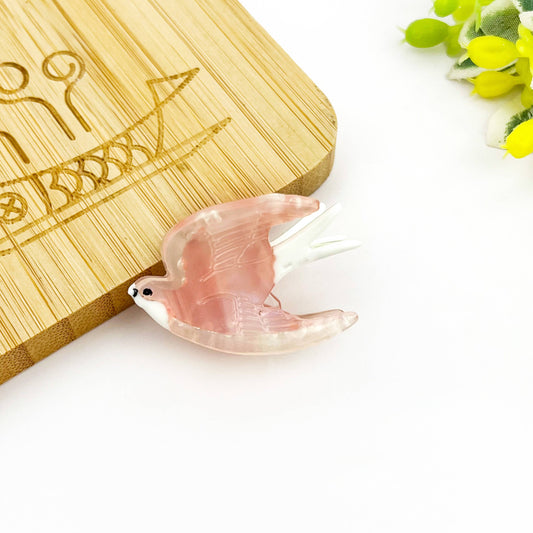 TheDivaSoap - Swallow Hair Clip, Acetate Claw Clip: Pink Small Clip