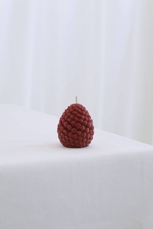 Mo&Co Home - Mo&Co Home Exclusive: Sculpted Beeswax Pine Cones | Size: Small: H: 2 3/4" x D: 2 2/8"