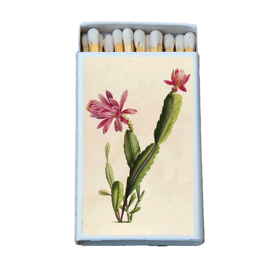 Most Amazing - Cactus with Pink Flower Matchbox • Candle Acc • Matches
