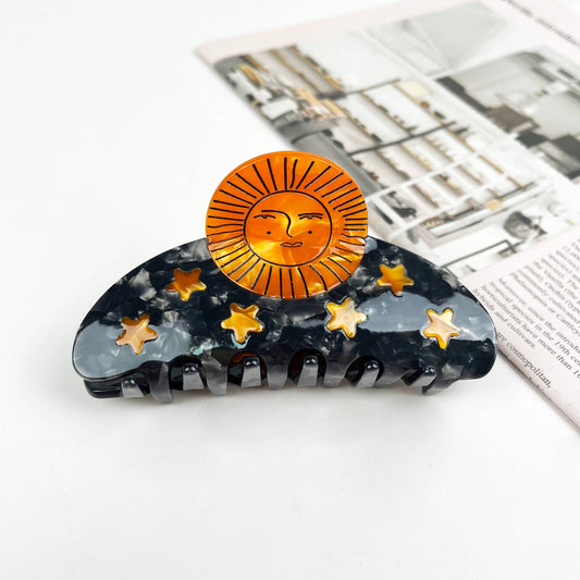 TheDivaSoap - Sun Claw Clip Moon Hair Clips: Sun