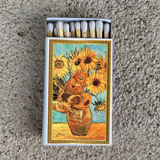 Most Amazing - Art Van Gogh Sunflowers Matchbox • Matches • Candle Acc