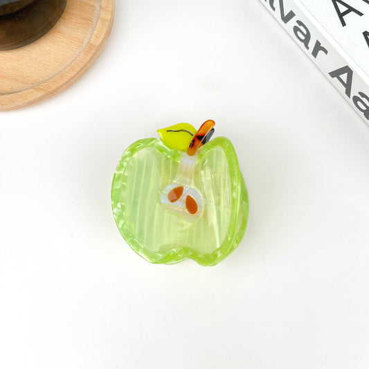 TheDivaSoap - Green Apple Claw Clip,Fruit Acetate Hair Clip