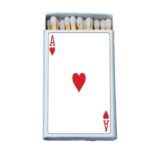Most Amazing - Ace of Hearts Card Matchbox Candle Acc • Decorative Matches