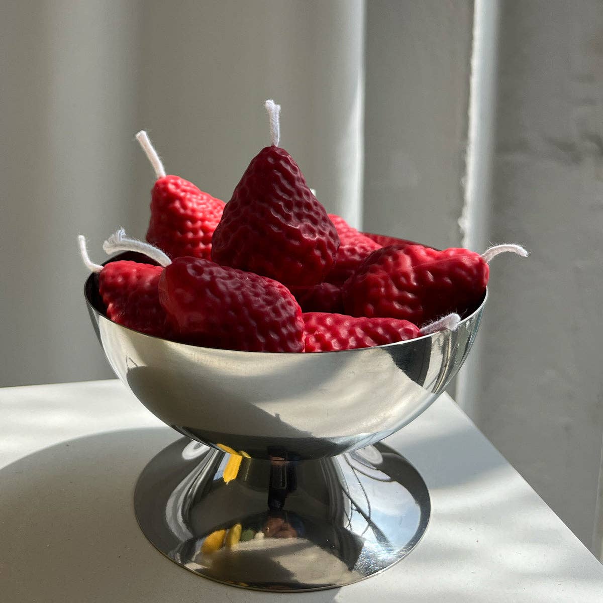 Scandles - Strawberry Candles - 8 Pack: Red / Berry / 8 Pack