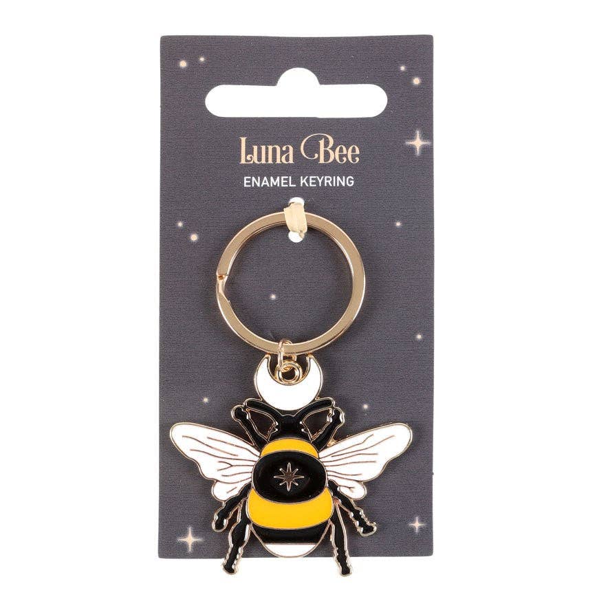 Something Different Wholesale - Forest Bee Enamel Keyring