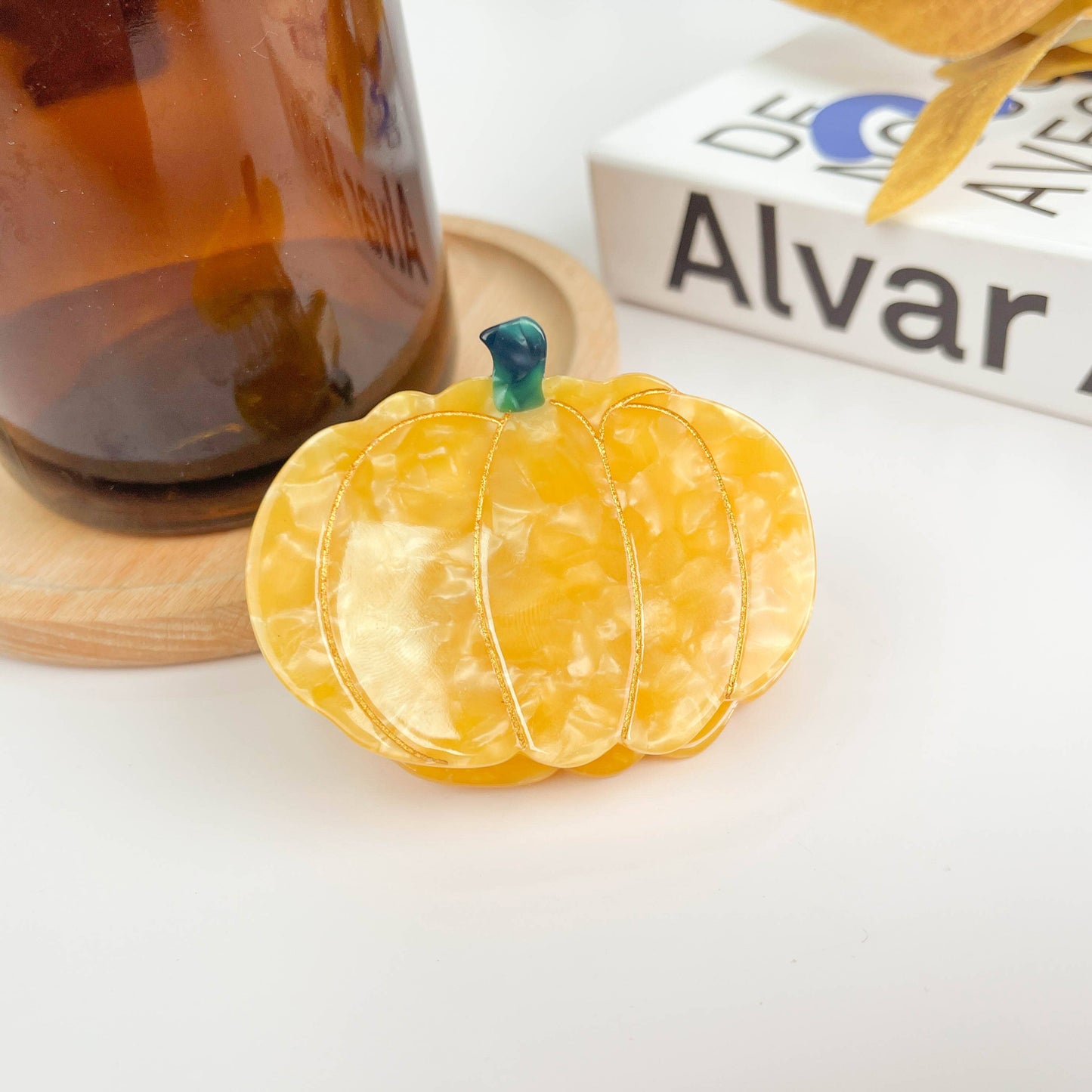 TheDivaSoap - Pumpkin Hair Clip, Vegetable Claw Clip