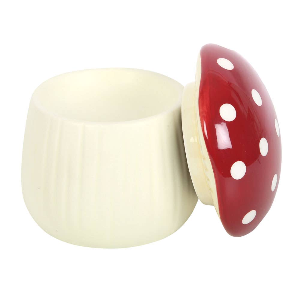 Red Mushroom Shaped Oil Burner - Thumbnail 4