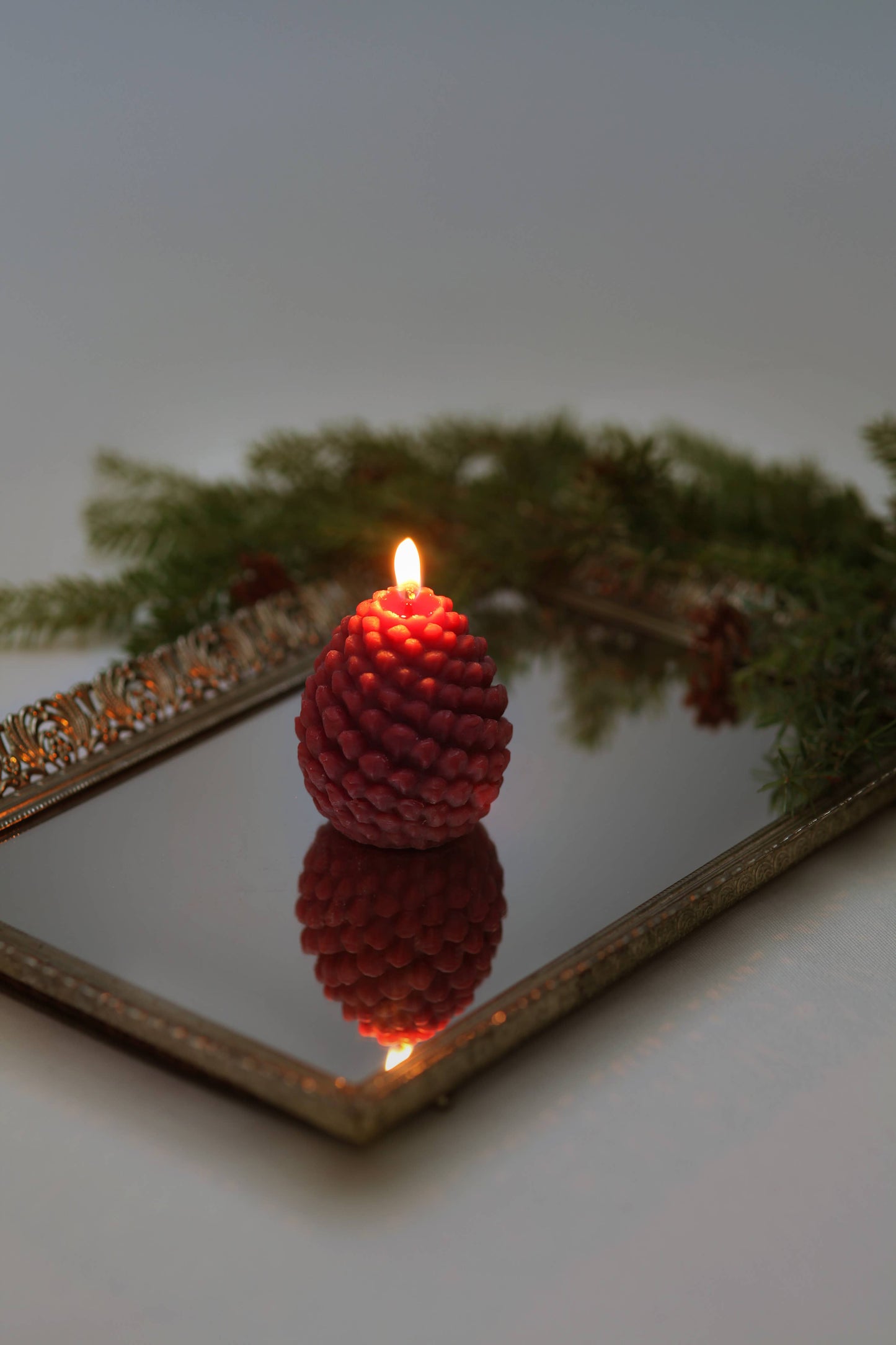 Mo&Co Home - Mo&Co Home Exclusive: Sculpted Beeswax Pine Cones | Size: Small: H: 2 3/4" x D: 2 2/8"