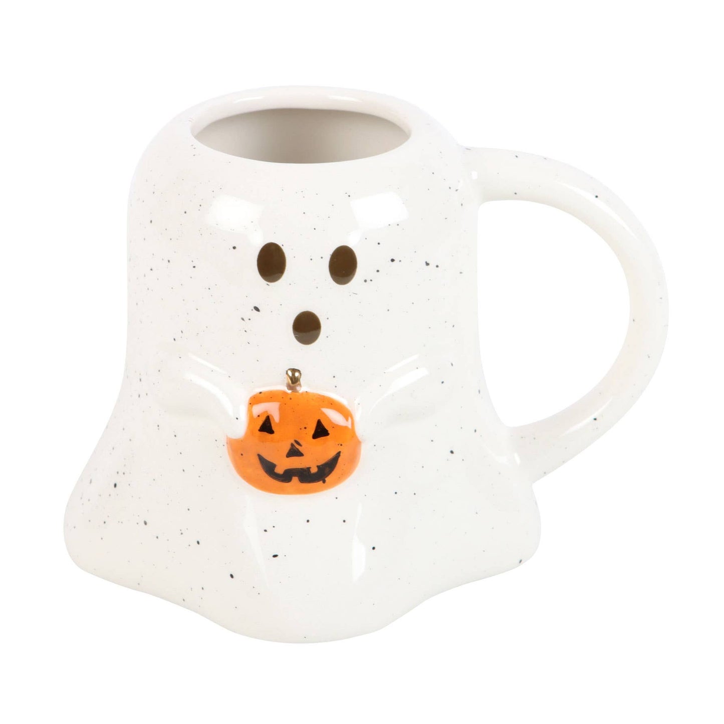 Something Different Wholesale - Ghost Shaped Halloween Mug with Pumpkin