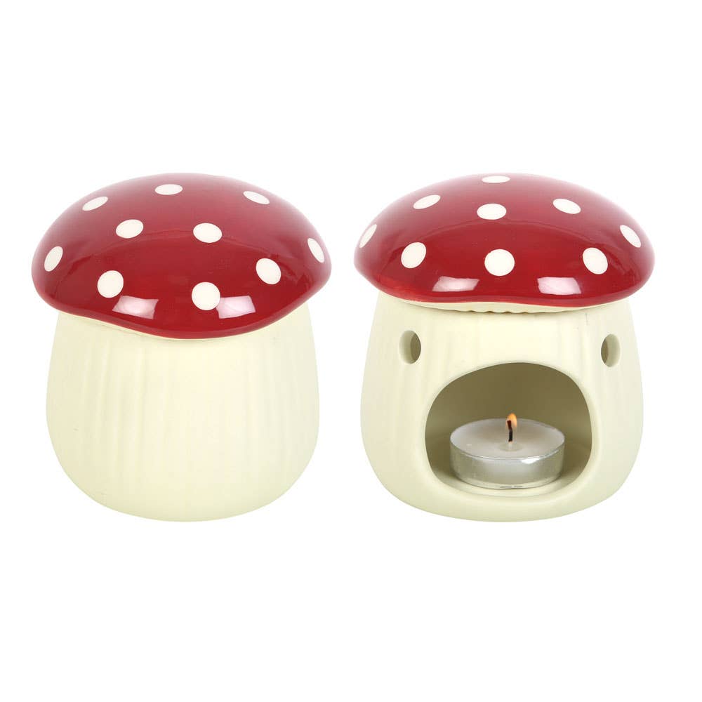 Something Different Wholesale - Red Mushroom Shaped Oil Burner