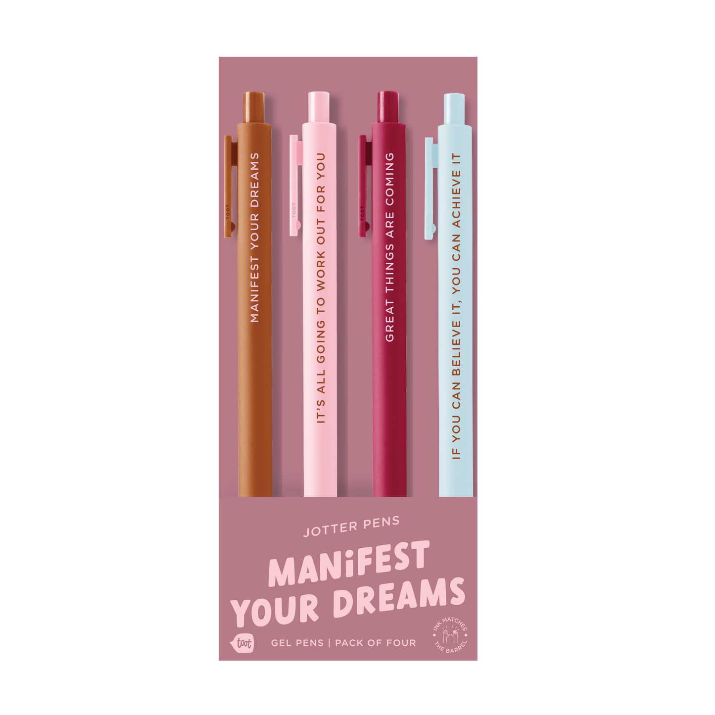 Talking Out of Turn - Jotter Set 4 Pack : Manifest Your Dreams