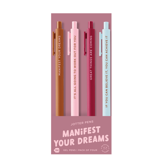 Talking Out of Turn - Jotter Set 4 Pack : Manifest Your Dreams