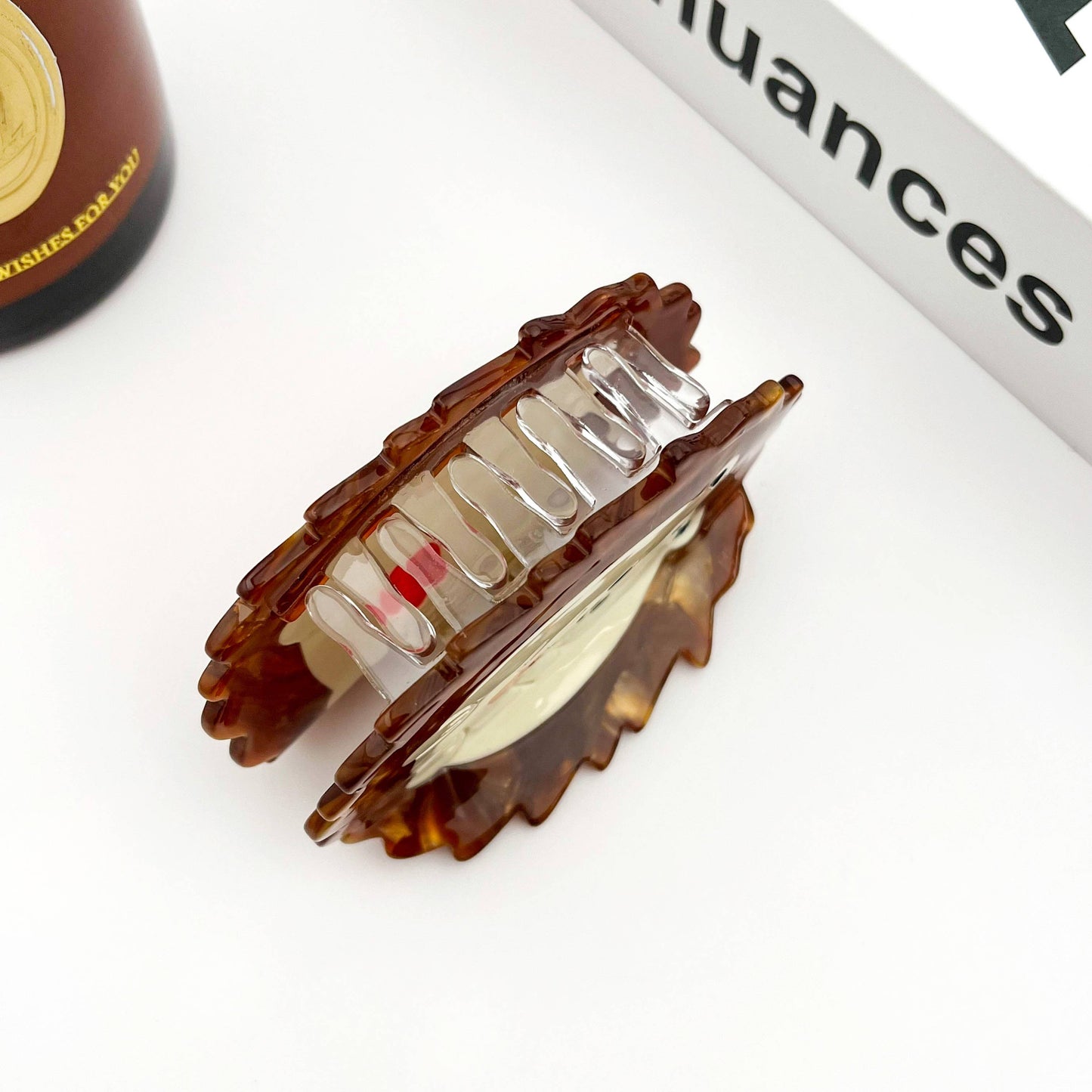 TheDivaSoap - Cute Hedgehog Claw Clip with an Apple , Animal Hair Clip