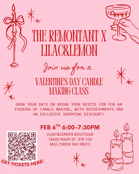 💘 Valentine's Candle-Making Class with Lilac & Lemon | Mills Creek