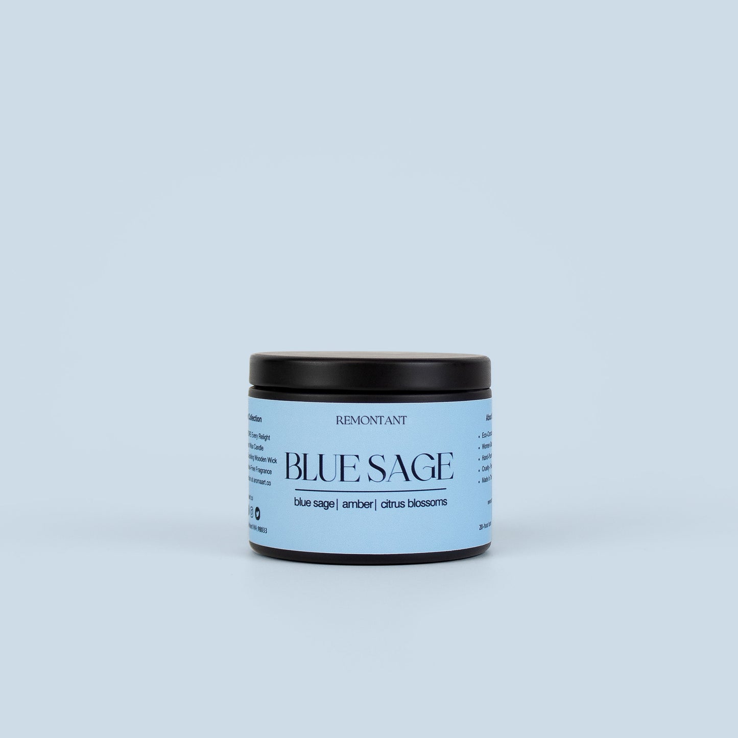 Blue Sage Travel Sized Candle Tin