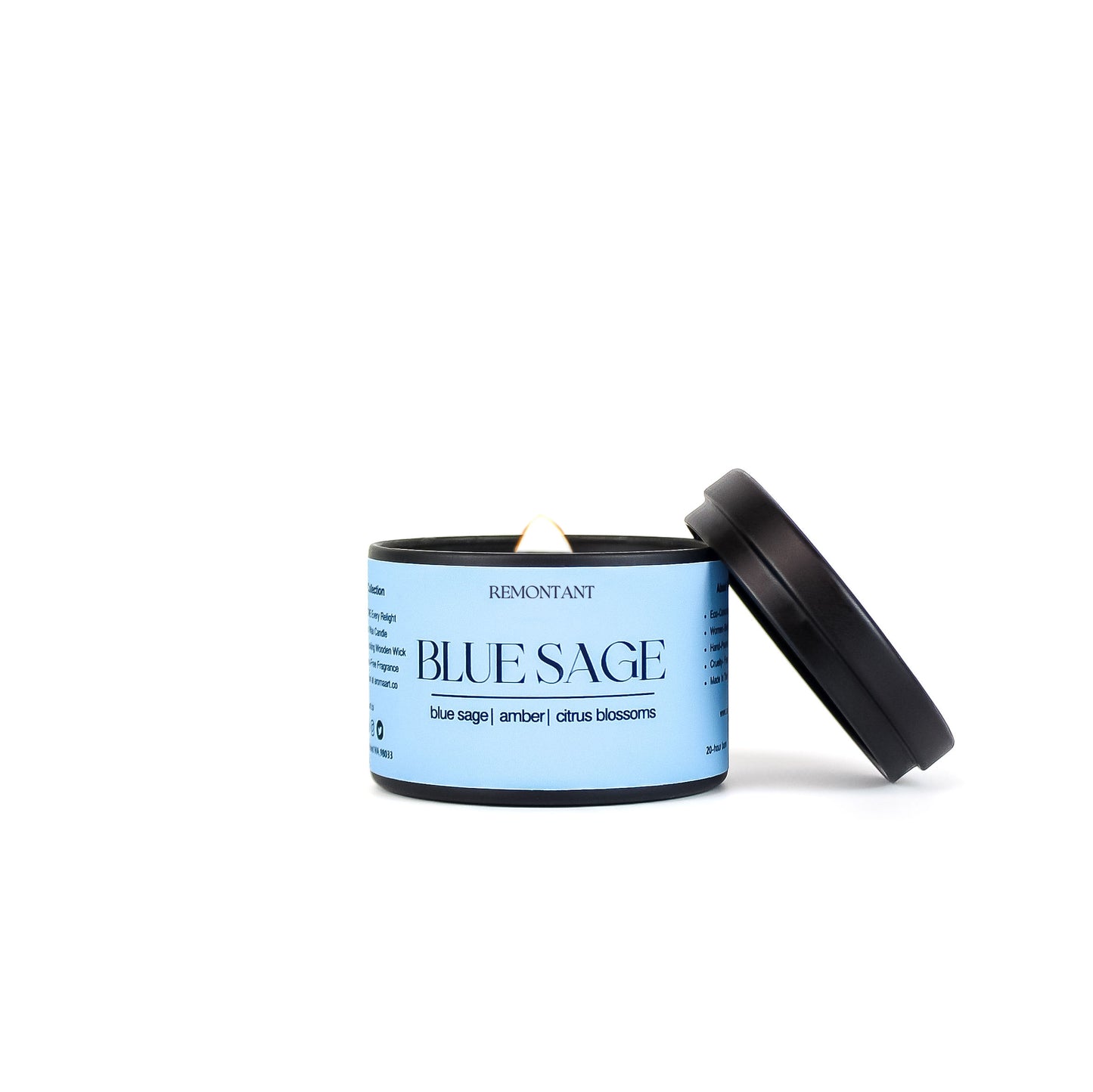 Blue Sage Travel Sized Candle Tin