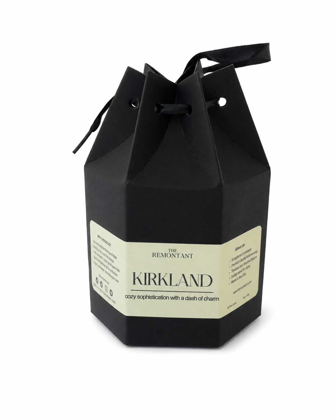 Kirkland Candle – PNW Collection | Tonka Bean, Charcoal & Warm Spice | Wood Wick Candle