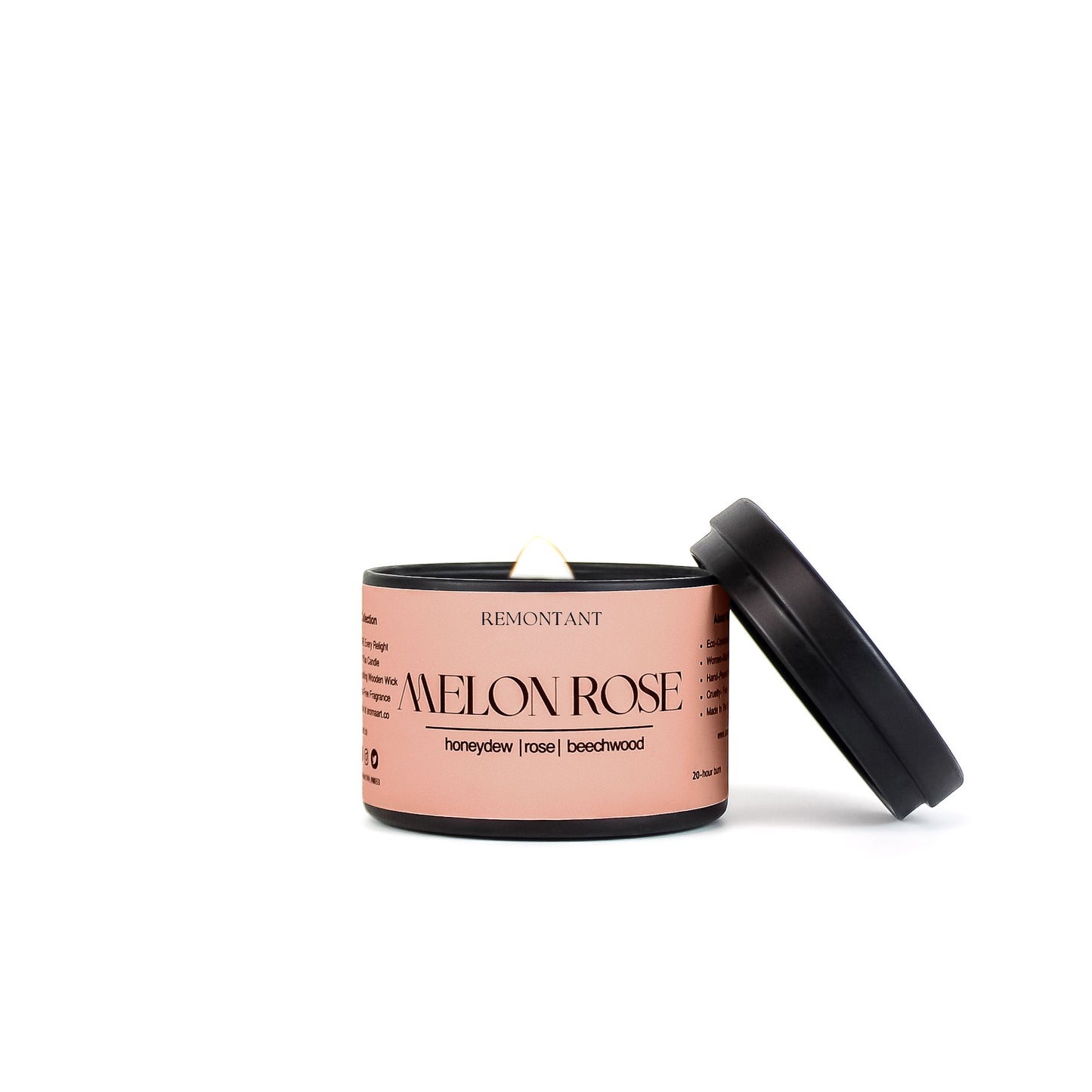 Melon Rose Travel Sized Candle Tin