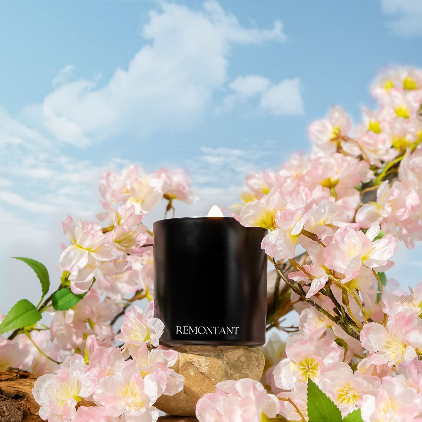 Cherry Blossom Candle | Rose ~ Cherry Blossom ~ Sandalwood | Wood Wick Candle