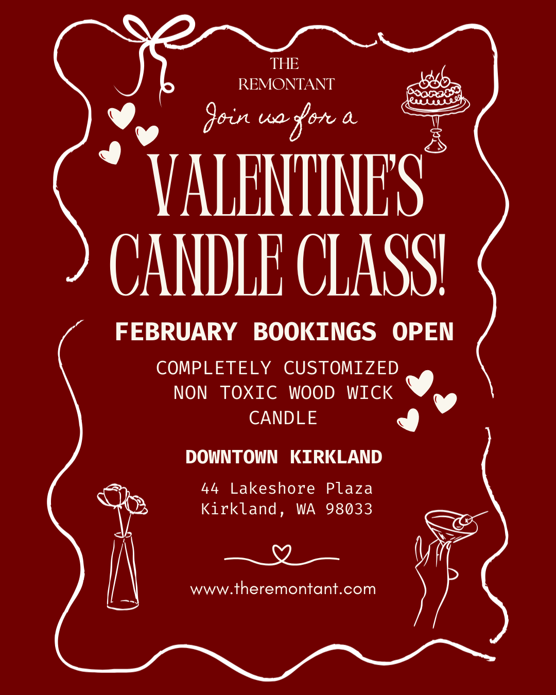 💕 🥂 Valentine’s Couple's Candle-Making Class — Craft Love in Every Pour Couple's Event