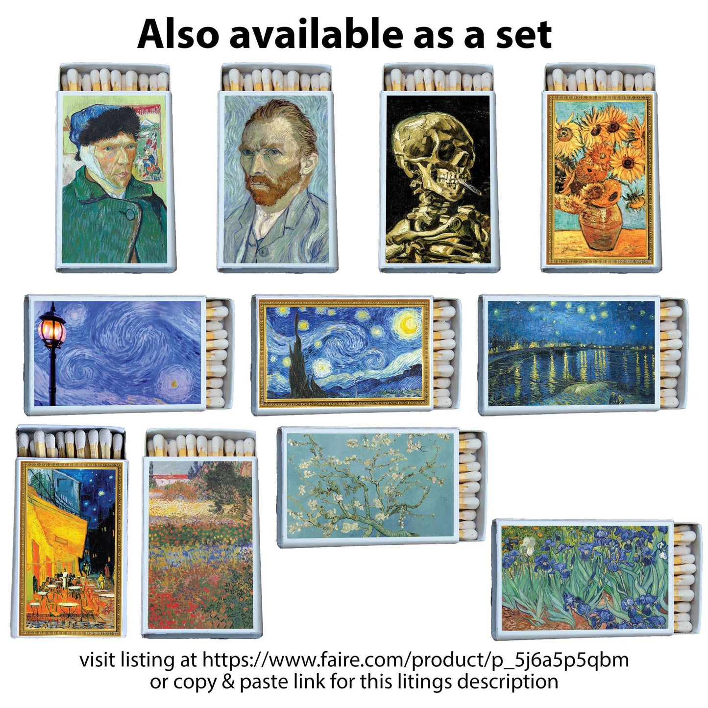 Most Amazing - Matches • Art • Van Gogh Blue and Yellow • Home Decor