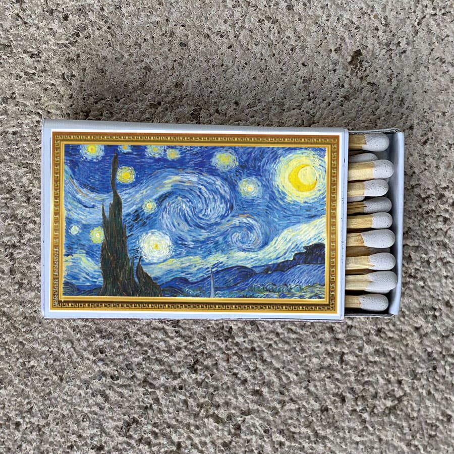Most Amazing - Art Van Gogh Starry Night Matchbox • Matches • Candle Acc