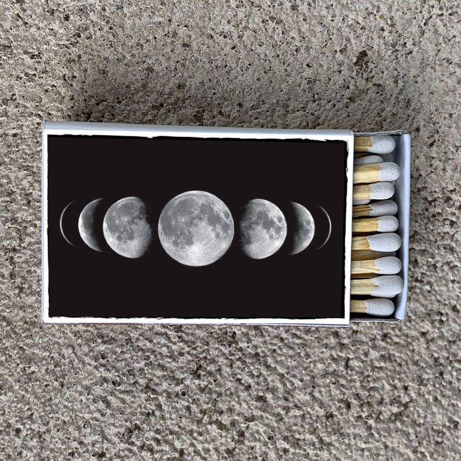 Most Amazing - Matches • Moon Phases Matchbox • Candle Accessory