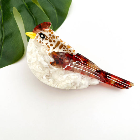 TheDivaSoap - Cute Bird Acetate Hair Claw Clip–Whimsical Animal-Inspired: Brown