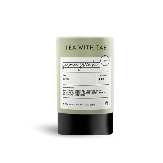 Tea with Tae - Jasmine Green Tea Mini Tube Gift (5 tea bags)