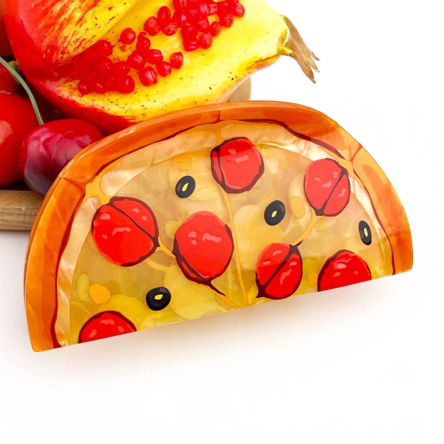 TheDivaSoap - Ham Pizza Hair Claw Clip