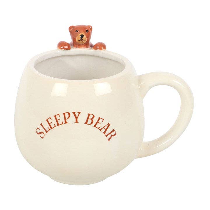 Sleepy Bear Rounded Mug - Thumbnail 2