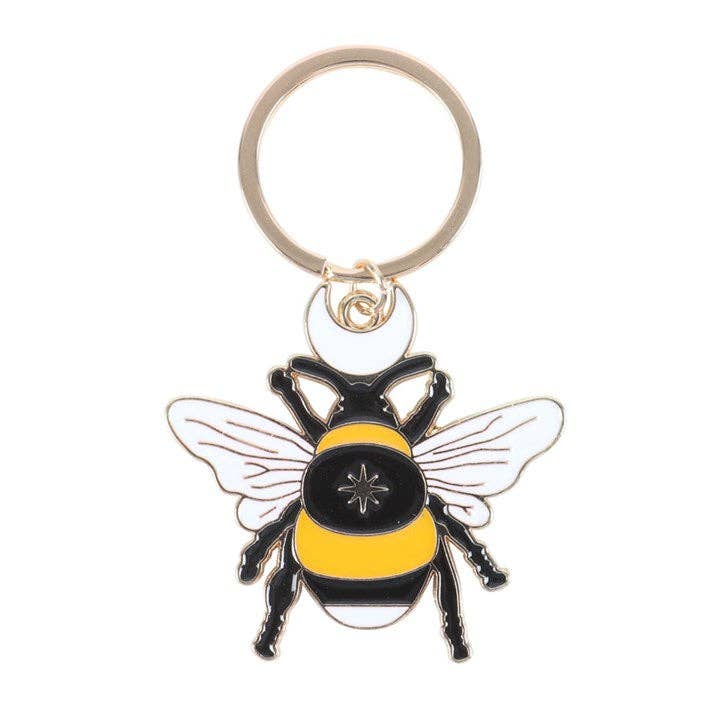 Something Different Wholesale - Forest Bee Enamel Keyring