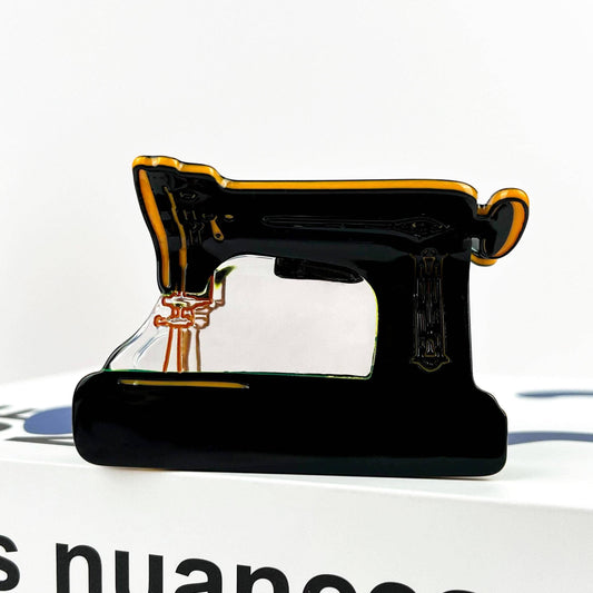 TheDivaSoap - Sewing Machine Acetate Claw Clip, Souvenir Hair Clip
