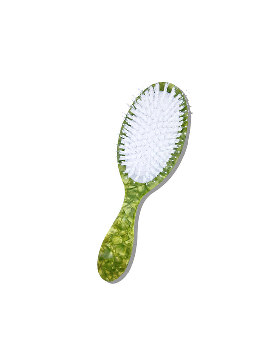 Solar Eclipse - Hand-painted Pink Butterfly Amazing Hair Day Brush