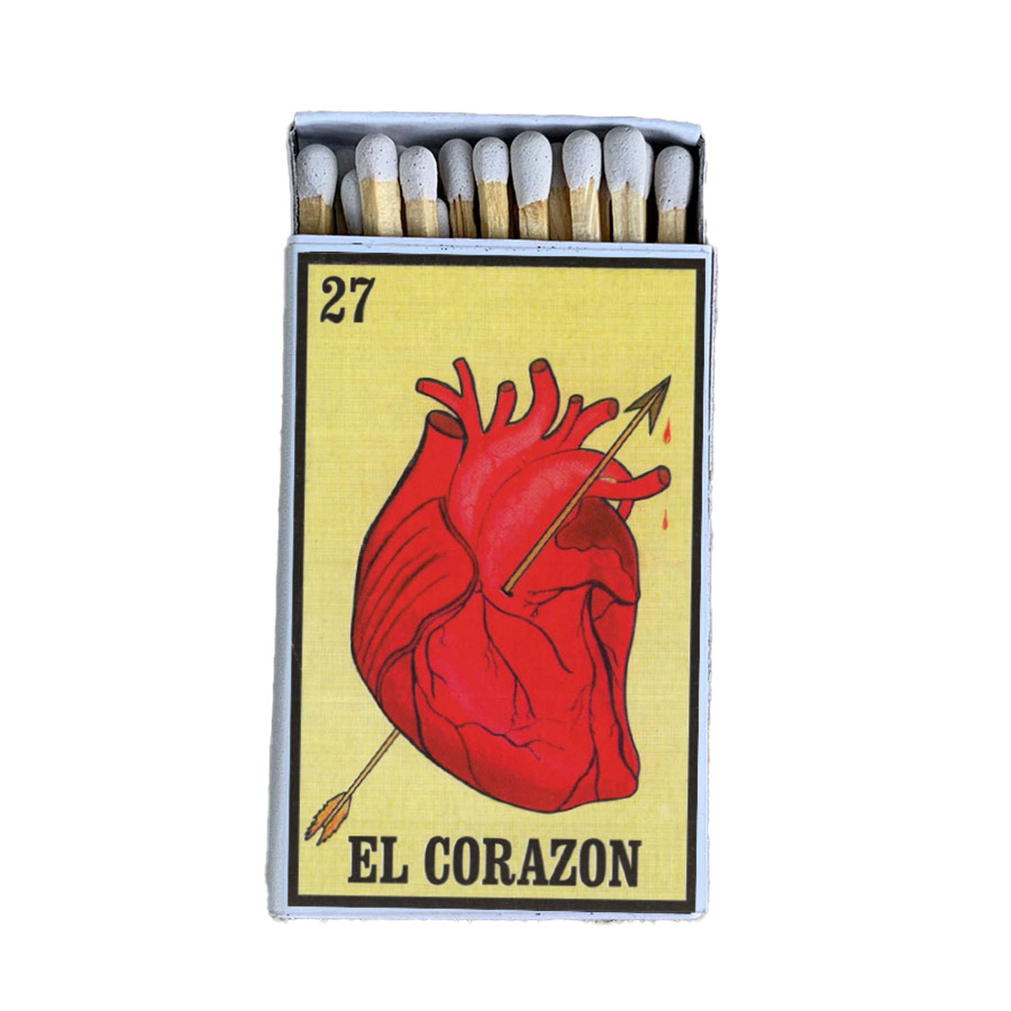 Most Amazing - Loteria Corozon Matchbox • Candle Acc• Decorative Matches