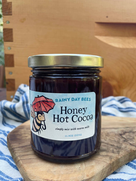 Rainy Day Bees - Honey Hot Cocoa: 11.9 oz Jar