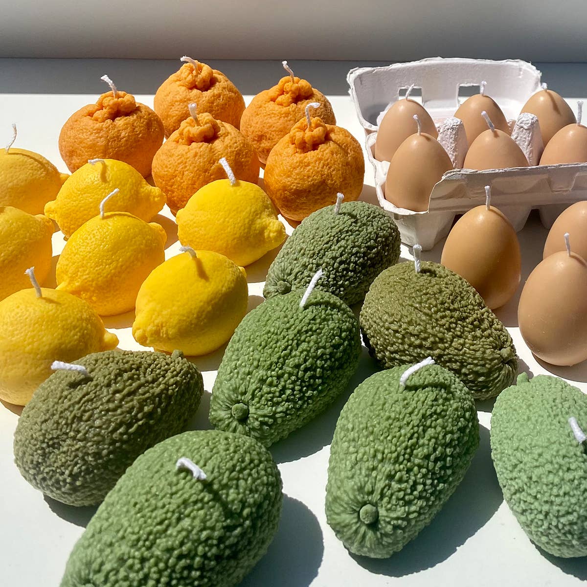 Scandles - Avocado Candle: Green / Sea Salt & Orchid / Single Avo