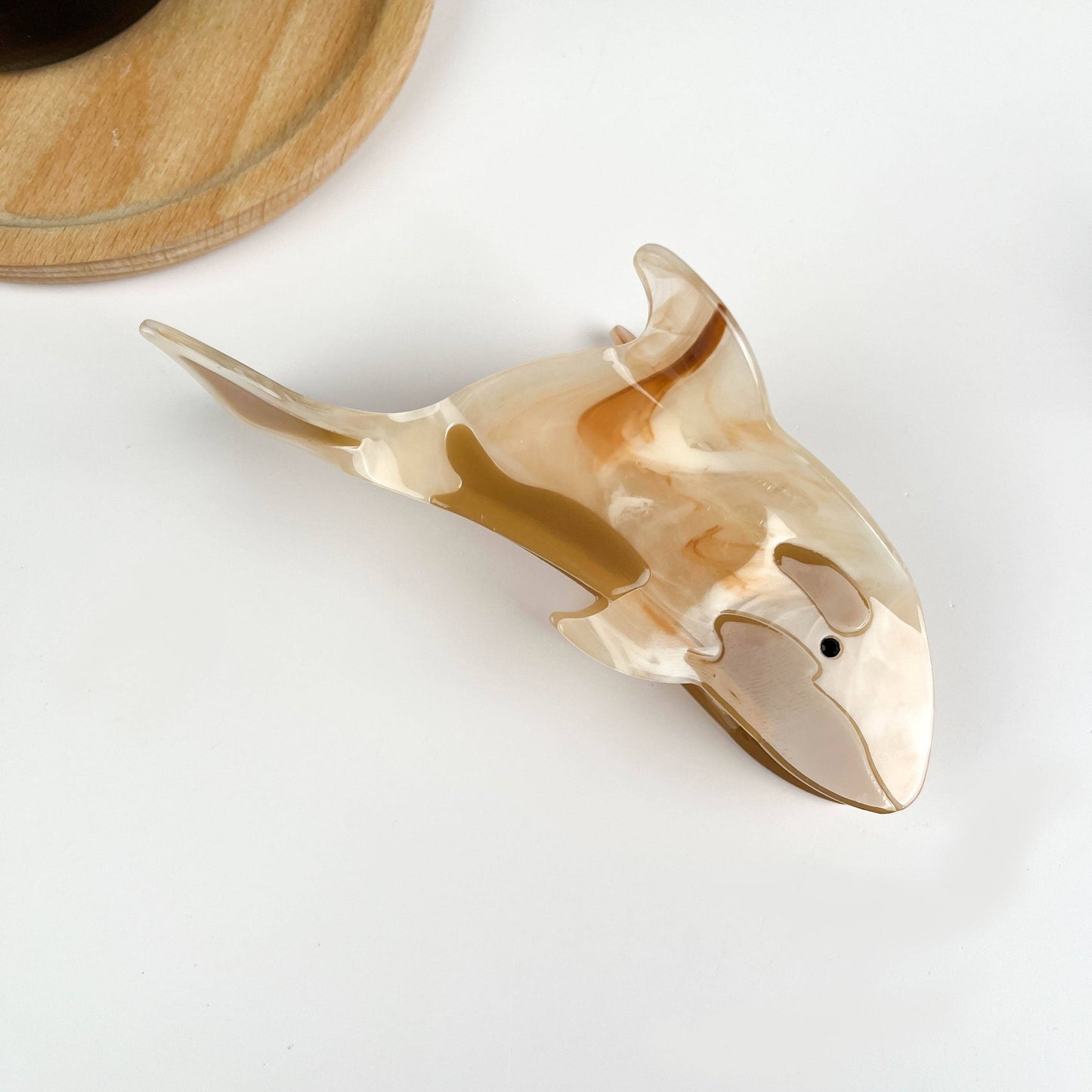TheDivaSoap - Whale Hair Clip,Marine Animal Hair Clip: Black