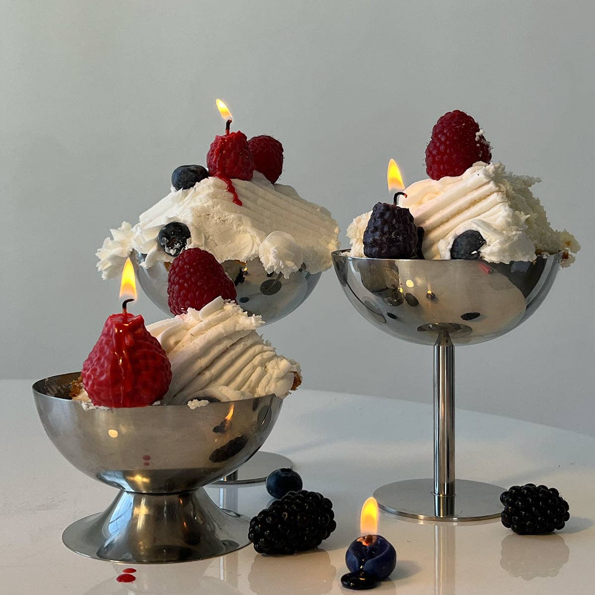 Scandles - Strawberry Candles - 8 Pack: Red / Berry / 8 Pack