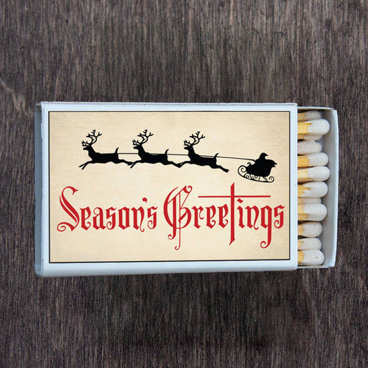 Most Amazing - Christmas Season's Greetings Matchbox Candle Acc • Matches